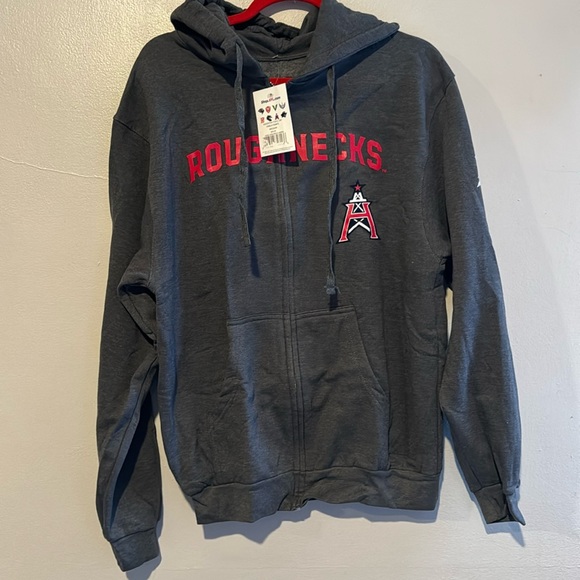 XFL Other - XFL Roughnecks zip up hoodie size Medium NWT